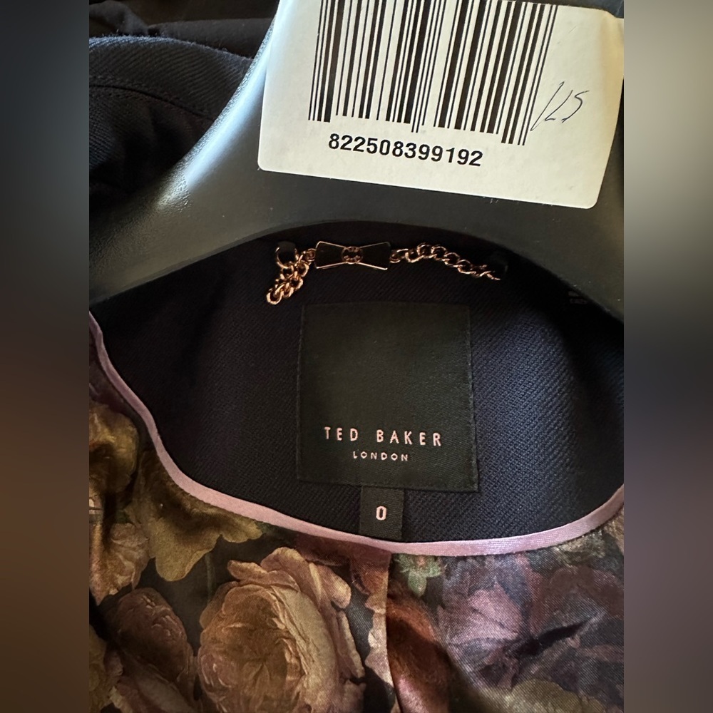 Ted Baker Navy Jacket with Gold Accents - Picture 7 of 8